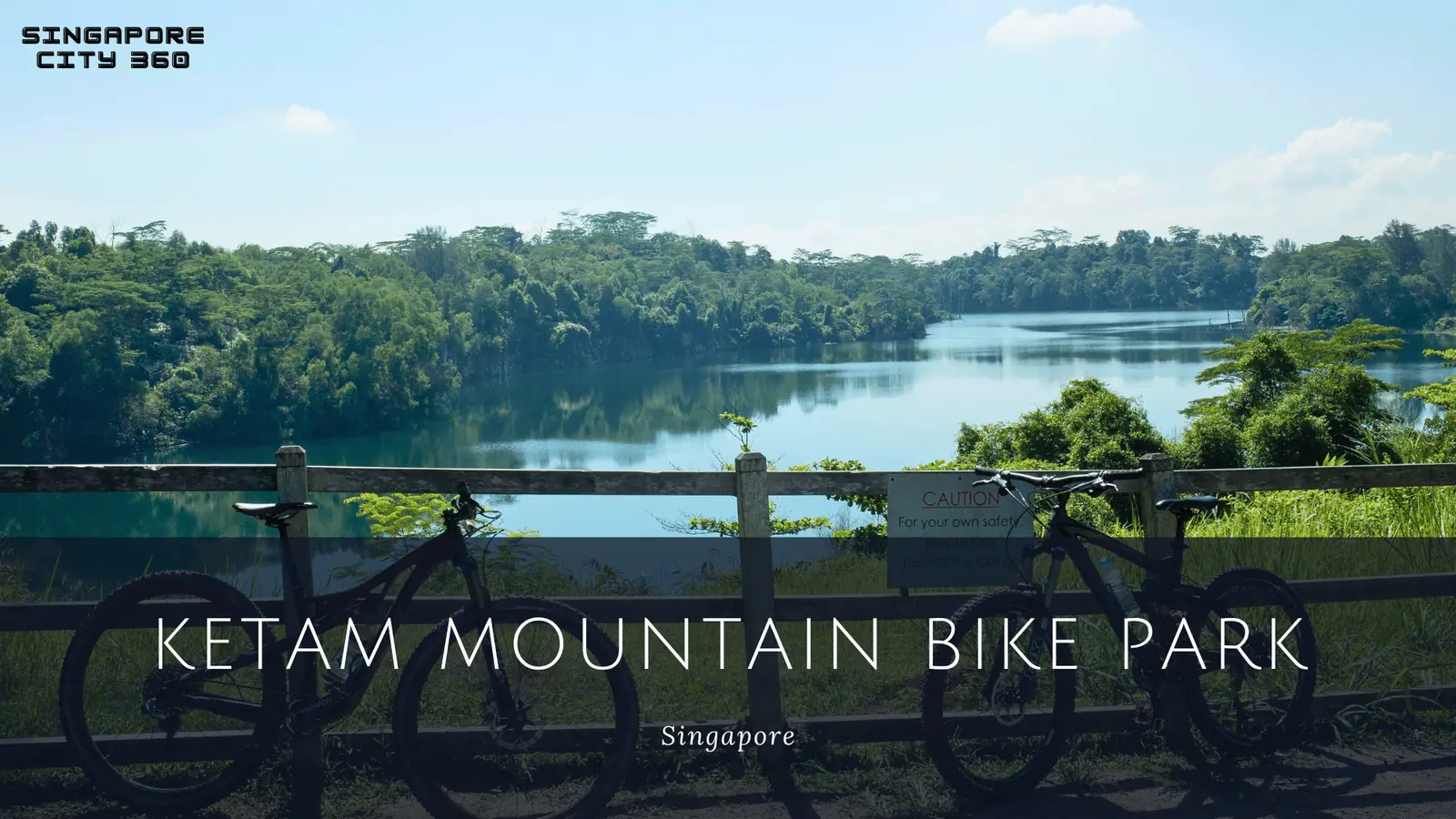 Mountain bike trail at Ketam Mountain Bike Park on Pulau Ubin