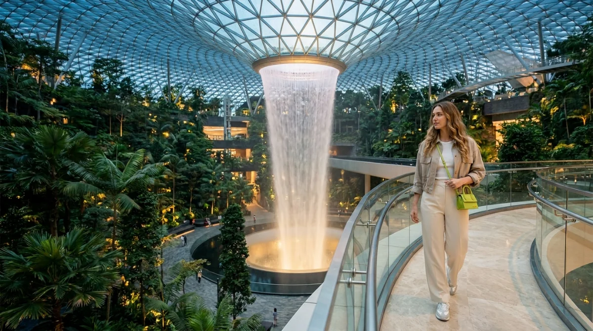Jewel Changi Rain Vortex