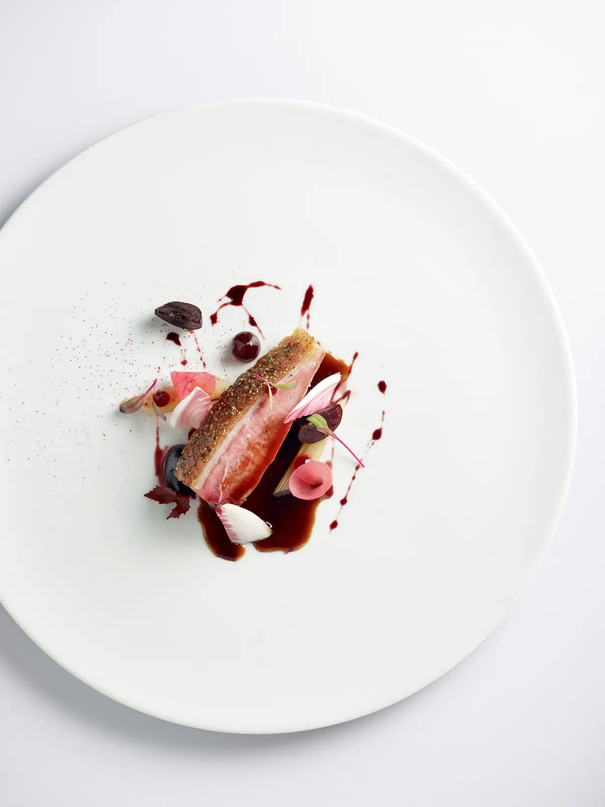 A plated fish dish at Buona Terra, Singapore