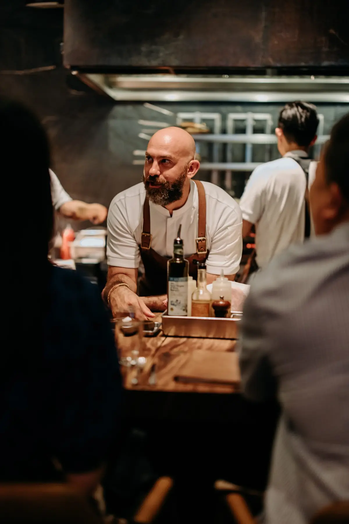 Service at the counter of Burnt Ends, Singapore