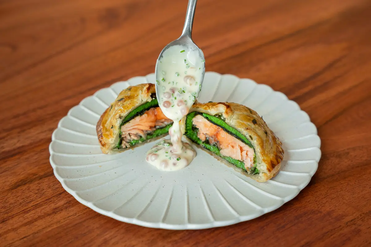 A vegetable-forward course at Restaurant JAG, Singapore