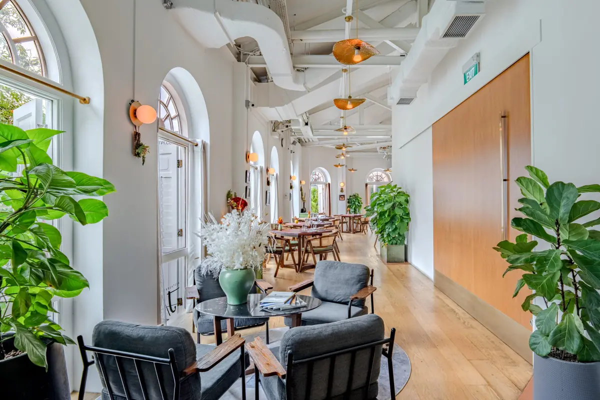 The lounge and dining room at Restaurant JAG, Robertson Quay, Singapore