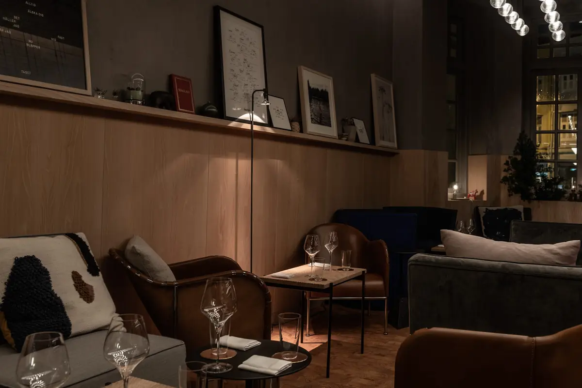Lounge interior at Zen restaurant, a heritage shophouse in Bukit Pasoh, Singapore
